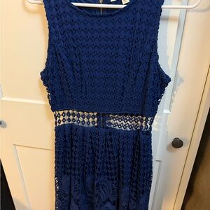 Francesca's Collections Blue Lace Dress